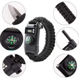Senson Paracord Dijital Saat Düdük Hayatta Kalma Kamp Bilekliği