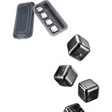 Senson Paslanmaz Çelik Buz Maşa Seti 4 Adet Buz Taşı Kutulu Şık Sunum Aparatı - Lisinya