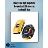 Senson Rgb Işıklı Girdap Fanlı Mobil Soğutucu | Manyetik Montaj | Type-C Girişli ( Lisinya )