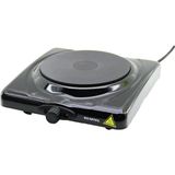Senson Siyah Tek Gözlü Elektrikli Ocak Hotplate 1500W Ayarlanabilir Termostat Kolay Temizlenebilir Uyarı Lambası LX-7115 (5224) - Gümüş