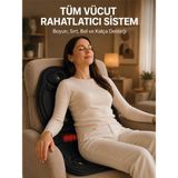 Senson Titreşimli Isıtmalı Koltuk Tipi Masaj Minderi Ergonomik Tasarım - Lisinya