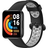 Senson Xiaomi Redmi Watch 2 Spor Delikli Kordon (Saat Değildir) - Siyah-Gri