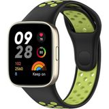 Senson Xiaomi Redmi Watch 3 Spor Delikli Kordon (Saat Değildir) - Siyah-Yeşil