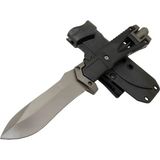 Senson Zero Error Tactical 7 40 Siyah Outdoor Bıçak 27CM - Siyah Sap, Magnezyum Çubuklu, Kılıflı