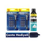 Sensor3 2 Makine+ 12 Yedek Tıraş Bıçağı+300 Ml Köpük+çanta