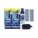Sensor3 Plus Comfort 2 Makine +16 Adet Yedek Tıraş Bıçağı+ 200 Ml Köpük+çanta