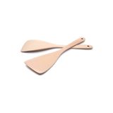 Sensoria Naturel Ahşap 2'li Spatula Kek Pasta Börek Spatulası Pratik Çok Amaçlı Spatula