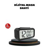 Sensörlü Dijital Masa Saati Alarm Sıcaklık Göstergeli
