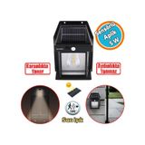 Sensörlü Güneş Enerjili Dış Aydınlatma 2 Modlu Işıklandırma Sarı Işıklı Aplik 5 W Portatif Fener Lamba