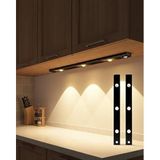Sensörlü LED Dolap Altı Aydınlatma 40 cm, Şarjlı USB, 3 Renk Modu (3000K-4000K-6400K), Hareket Sensörlü, Manyetik Mutfak Dolap İçi Işık CT-2464