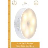 #Sensörlülamba Hareket Sensörlü Portatif Led Duvar Aydınlatma Modu Usb Şarjlı Beyaz Işık Gece Lambası