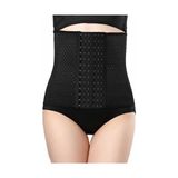 Senspo 6 Kademe Kancalı Unisex Toparlayıcı Bel Inceltici Korse - 3XL - Siyah