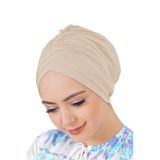 Sensu Çapraz 3 Bantlı Çift Taraflı Bone Deniz Bonesi Rengi, Standart, BNTBONE-3, TEN, Kadın