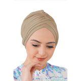 Sensu Çapraz 3 Bantlı Çift Taraflı Bone Deniz Bonesi, Standart, BNTBONE-3, Kahverengi, Kadın
