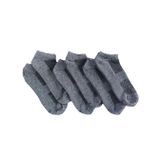 Sensu File Örgü Unisex 6'Lı Patik Çorap,Grı 35-38