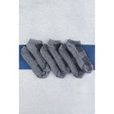Sensu File Örgü Unisex 6'Lı Patik Çorap,Grı 43-46