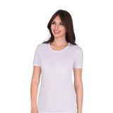 Sensu Kadın Bisiklet Yaka Basic T-Shirt Beyaz Renk Tsr1006,Renkli Xl