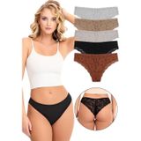 Sensu Kadın Brazilian Arkası Dantelli Külot 5'Li Paket Seti Model-3