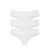 Sensu Kadın Brazilian Panty Lazer Kesim Külot 3'Lü Paket Set Beyaz - Kts2113.,Beyaz S/M