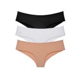 Sensu Kadın - Brazilian Panty Lazer Kesim Külot 3'Lü Paket Set Karışık,Karışık S
