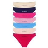Sensu Kadın Gün Baskılı 7'Li Ipli Bikini Külot,Model5 S