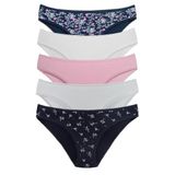 Sensu Kadın Günlük Pamuklu Külot Karışık Renkler Slip 5'Li Paket Set Kts1102,Çok Renkli M