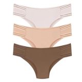 Sensu Kadın Lazer Kesim Dikişsiz Slip Külot 3'Lü Paket Set - Kts3103 (Geniş Kalıp),Model3 M