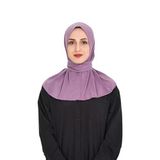 Sensu Kadın Tesettür Hazır Çıtçıtlı Hijab Bone Şal,Gulkurusu Standart