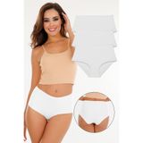 Sensu Kadın Yüksek Bel Dikişsiz Lazer Kesim Külot (Beli Lastikli) 3'Lü Set,Model3 Xl