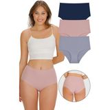 Sensu Kadın Yüksek Bel Lazer Kesim 3Lü Külot Set KTS2011 ROSE 3XL