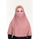 Sensu Peçeli Hazır Türban Pratik Şal Hijab Namaz Örtüsü