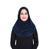 Sensu Tesettür Hazır Türban Pileli Pratik Namaz Örtüsü,Lacivert Standart