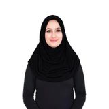 Sensu Tesettür Hazır Türban Pileli Pratik Namaz Örtüsü,Sıyah Standart