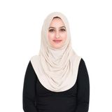 Sensu Tesettür Hazır Türban Pileli Pratik Namaz Örtüsü,Taş Standart