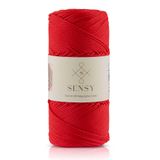 SENSY 1.5 Mm - 100 gr Polyester Makrome Ipi Kırmızı 150 M Polyester Makrome Ip Supla Ip Ve Çanta Ipliği