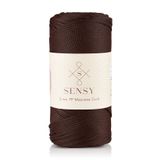 SENSY 2 Mm - 200 gr Polyester Makrome Ipi Kahverengi 230 M Polyester Makrome Ip Supla Ip Ve Çanta Ipliği