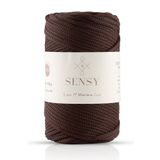 SENSY 5 Mm - 400 gr Polyester Makrome Ipi Kahverengi 95 M Polyester Makrome Ip Supla Ip Ve Çanta Ipliği