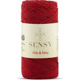 Sensy Chic&easy 200 gr Slim Supra Ipi Mumlu Ip Runner Ipi Çanta Ipi Makrome Ip Pase Ip - Kırmızı