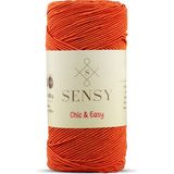 Sensy Chic&easy 200 gr Slim Supra Ipi Mumlu Ip Runner Ipi Çanta Ipi Makrome Ip Pase Ip - Turuncu