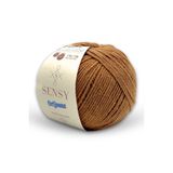 SENSY OriJeans Amigurumi İpi Punch (PANÇ) Baby Soft Cotton 50 gr Örgü İp Sütlü Kahve
