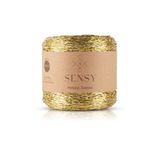 SENSY Premium 320 M Simli Metalik Ip Parlak Çanta Rafya Supla Ip Metalik Bükümlü Ip 250 Gr Altın