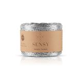 SENSY Premium 320 M Simli Metalik Ip Parlak Çanta Rafya Supla Ip Metalik Bükümlü Ip 250 Gr Gümüş