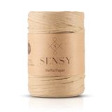 SENSY Premium 400 Metre Rafya Çanta İpi Raffia İp Kağıt İp Supla İpi 250 Gram (Natürel)
