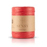 SENSY Premium 400 Metre Rafya Ip Çanta Ipi Raffia Ip Kağıt Ip Supla Ipi 250 Gram Kırmızı