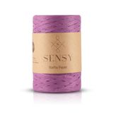 SENSY Premium 400 Metre Rafya Ip Çanta Ipi Raffia Ip Kağıt Ip Supla Ipi 250 Gram Mor
