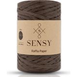 Sensy Premium 400 Metre Rafya Ip Çanta Ipi Raffia Ip Kağıt Ip Supla Ipi 250 Gram Rafya Ip - Kahverengi