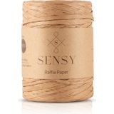 Sensy Premium 400 Metre Rafya Ip Çanta Ipi Raffia Ip Kağıt Ip Supla Ipi 250 Gram Rafya Ip - Sütlü Kahve