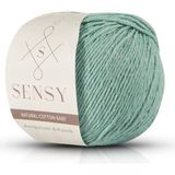 Sensy Premium Amigurumi İpi Punch Baby Soft Cotton Mint Renk 50 gr Geri Dönüşümlü Pamuk İp