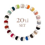 Sensy Premium Amigurumi Ipi Punch (Panç) Baby Soft Cotton 50 gr 20'li Örgü Ip SET24