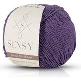 Sensy Premium Amigurumi İpi Punch (Panç) Baby Soft Cotton 50 gr Örgü İp - Eflatun